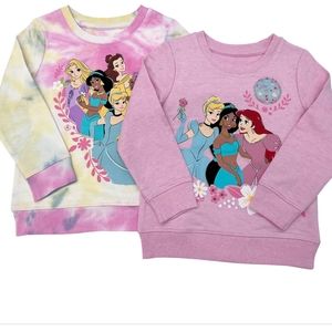 disney princess 2 pack kid sweatshirt